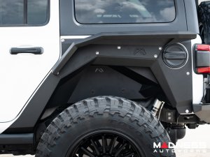 Jeep Wrangler JL Fender Flares - Fab Fours - Rear - High Arch For Base System - 4 Door Jeep Wrangler JL Fender Flares - Fab Fours - Rear - High Arch For Base System - 4 Door